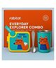 Rabitat Everyday Explorer Combo Stainless Steel Sipper & Lunch Box - Young Wild and Free