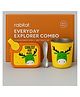 Rabitat Everyday Explorer Combo Combo Stainless Steel Sipper & Lunch Box - Coolest Kid Ever