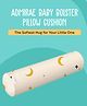 ADMIRAE Memory Foam premium Baby Bolster Pillow Cushion for Side Support, Neck Support with Removable & Washable Cover