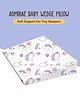 ADMIRAE Wedge Pillow for Baby and Toddler Crib & Mattress, Helps to Elevate Baby for Acid Reflux, Colic & Vomiting, Removable and Washable Cover, L 48 x B 35 x H 9 cm