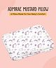ADMIRAE Rai Mustard Seeds Pillow, Round Head Shaping Pillow, Neck Support Pillow, Gifting, Birthday, Baby Shower, 28x21.5x2 cm