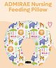 ADMIRAE 5-in-1 Baby Feeding Pillow with 100% Cotton Removable Cover | Breastfeeding Pillow | Nursing Pillow with Belt - Multicolor
