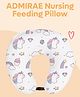ADMIRAE 5-in-1 Baby Feeding Pillow with 100% Cotton Removable Cover | Breastfeeding Pillow | Nursing Pillow with Belt - Offwhite