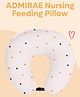 ADMIRAE 5-in-1 Baby Feeding Pillow with 100% Cotton Removable Cover | Breastfeeding Pillow | Nursing Pillow with Belt - White