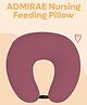 ADMIRAE 5-in-1 Baby Feeding Pillow with 100% Cotton Removable Cover | Breastfeeding Pillow | Nursing Pillow with Belt- Pink
