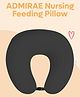 ADMIRAE 5-in-1 Baby Feeding Pillow with 100% Cotton Removable Cover | Breastfeeding Pillow | Nursing Pillow with Belt - Grey