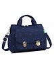 Motherly WOW Laptop Bag for Women Office Use Stylish Handbag with 15 Inch Laptop Compartment Office Bag, Shoulder Bag & Messenger Tote (Blue Flower)