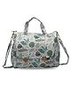 Motherly WOW Laptop Bag for Women Office Use Stylish Handbag with 15 Inch Laptop Compartment Office Bag, Shoulder Bag & Messenger Tote (Green Leaf)
