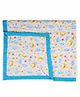 Motherly Organic Cotton Blanket Quilted Design Reversible Stroller Cover for Newborn Baby & Toddler, Breathable Soft All Season/All Weather AC Blanket for Infant, Crib Mattres (110x90 cm, 0-24 Month)