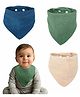 Motherly Bib for Baby 0 to 6 Month Soft Muslin Baby Apron, Adjustable & Absorbent Bibs for Newborns to 12 Months Boys and girl (Multicolor, Pack of 3)