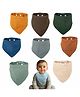 Motherly Bib for Baby 0 to 6 Month Soft Muslin Baby Apron, Adjustable & Absorbent Bibs for Newborns to 12 Months Boys and girl (Multicolor, Pack of 8)