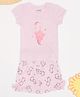 Pantaloons Baby Cotton Knit Half Sleeves Unicorn Printed Tee With Shorts Set - Pink