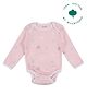 My Milestones 100% Cotton Knit Full Sleeves Butterfly Printed Onesie - Pink