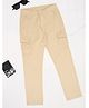 Pantaloons Junior 100% Cotton Woven Solid Trousers - Beige