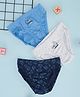 Pantaloons Junior 100% Cotton Knit Pack Of 3 Construction Vehicles Printed Briefs - Multi Colour