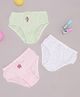 Pantaloons Junior 100% Cotton Knit Pack Of 3 Striped & Mermaid Printed Panties - Multi Colour
