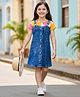 Ollington St. Cotton Half Sleeves Printed Top & Denim Pinafore - Multicolor & Blue