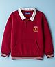 Pine Kids Cotton Knit Full Sleeves Sweatshirt With Awesome Print & Kangaroo Pockets - Dark Red