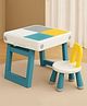 Little Olive Multi-Activity Kids Table & Chair Set for Block Play Study & Storage - Multicolor