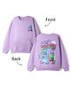Primo Gino Disney Terry Knit Full Sleeves Sweatshirt with Stitch Graphics - Lavender