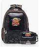 Little Surprise Box Jurasic Dino School Backpack & matching Lunch bag - Black - Height 17 Inches