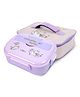 Little Surprise Box Rainbow Horse Print Big Size Stainless Steel Lunch Box with Lunch Bag & free Dip Box - Purple