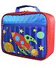 Little Surprise Box Space theme Single Compartment Lunch Bag - Red