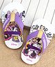 Cute Walk by Babyhug Disney Back Strap Closure Flip Flops With Minnie Mouse Print - Purple & Beige