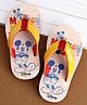 Cute Walk by Babyhug Disney Flip Flops With Mickey Mouse Graphics - Beige & Yellow
