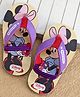 Cute Walk by Babyhug Disney Flip Flops With Back Strap & Minnie Mouse Print - Pink & Purple