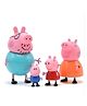 NIYAMAT 4 Pcs Peppa Pig Family Animal Figure Set | Includes Peppa, George, Mummy Pig and Daddy Pig Figures | Fun Peppa Pig Toys for Kids- Colors May Vary (Set of 4)
