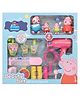 NIYAMAT Pig 4 Family Figures and Beauty Set with Makeup Accessories, Preschool Toys for Girls & Boys 3 Years and Up, Birthday Gift Toys for Kids - Multicolor
