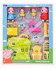 NIYAMAT Pig Family Animal Figure Set, 4 Family Figures, Preschool Toys for Girls & Boys 3 Years and Up, Birthday Gift Toys for Kids Doll House Fun Playtime