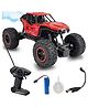NIYAMAT Remote Control Car for Kids with Mist Smoke Spray Function 2 WD Monster Truck Rock Crawler Climbing RC Toy Vehicle Car for Boys and Girls - Red