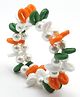 Aabacus  Independence Day Theme Tiranga Designed Pearls Embellished Bracelets - Multi Colour