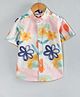 Hugsntugs Cotton Woven Half Sleeves Floral Printed Shirt - Multi Colour