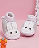 Neska Moda Rabbit Designed Slip On Booties - Grey