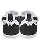 Neska Moda Butterfly Applique Detailed With Velcro Closure Booties - Black