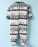Kidi Wav Full Sleeves Trees Printed Sleepsuit - Multi Colour
