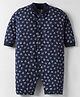 Kidi Wav Full Sleeves Floral Printed Sleepsuit - Multi Colour