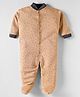 Kidi Wav Full Sleeves Geometric Printed Sleepsuit - Multi Colour