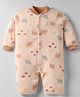 Kidi Wav Full Sleeves Animals Printed Sleepsuit - Pink