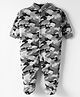 Kidi Wav Full Sleeves Camouflage Printed Sleepsuit - Military