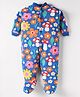 Kidi Wav Full Sleeves Floral Printed Sleepsuit - Multi Colour