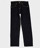 Pepe Jeans 100% Cotton Woven Full Length Straight Fit Solid Jeans - Black