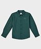 Pepe Jeans 100% Cotton Full Sleeves Solid Coloured Shirt - Dark Green