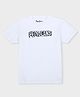 Pepe Jeans 100% Cotton Knit Half Sleeves Solid T-Shirt with Logo Print - White