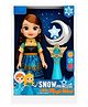 Planet Of Toys Snow Princess Doll with Magic Wand | Light & Music Feature | Beautiful Fashion Dress | Long Hair Styling Doll Toy for Girls | Imaginative Roleplay - Height 20 cm