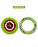 Planet Of Toys Frisbee for Outdoor Sports Games | Flying Green Ring Disc & Throwing Green Disc Combo Set | Lightweight, Safe Plastic Discs for Kids Boys Girls | Garden & Beach Fun Toys - Green