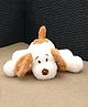 DukieKooky 30 cm White and Brown Plush Flying Dog Toy Soft Stuffed Animal for Boys and Girls